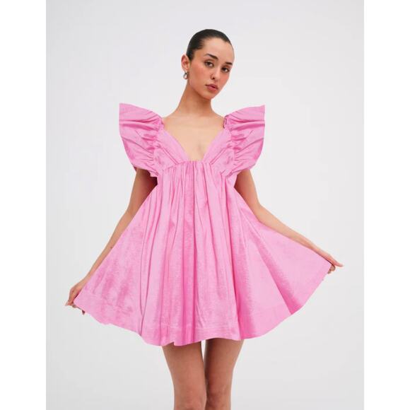 For Love And Lemons Dresses & Skirts - NWT For Love & Lemons‎ Clementine Mini Dress in Pink Size M